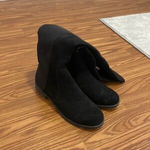 Women’s knee high suede boots